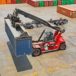 Empty container handler